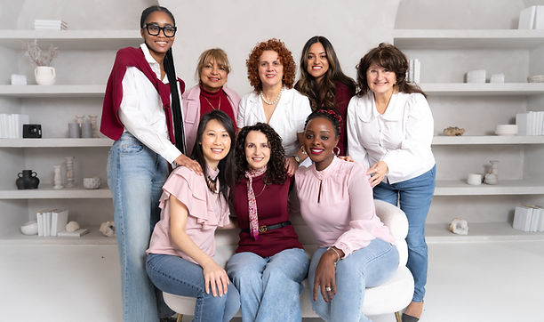 Diverse group of women representing intergenerational mentorship and empowerment