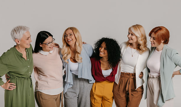 Diverse group of women representing intergenerational mentorship